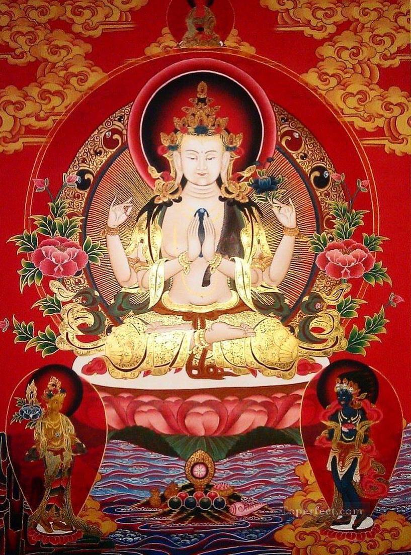 Om mani padma hum Buddhism Oil Paintings